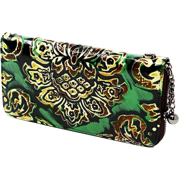 KISIGNS Genuine embossed Leather Wallet for Women New York New In Box - Picture 8 of 9